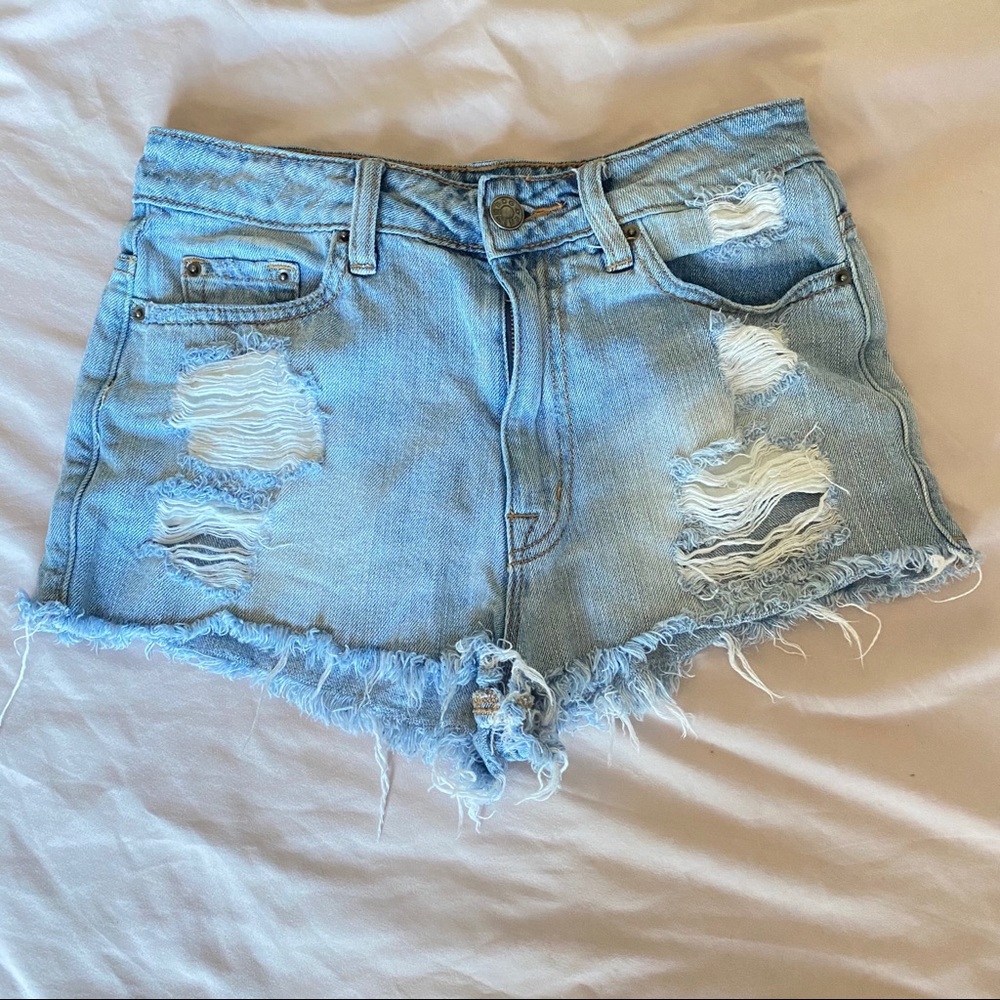 BDG lightwash denim shorts